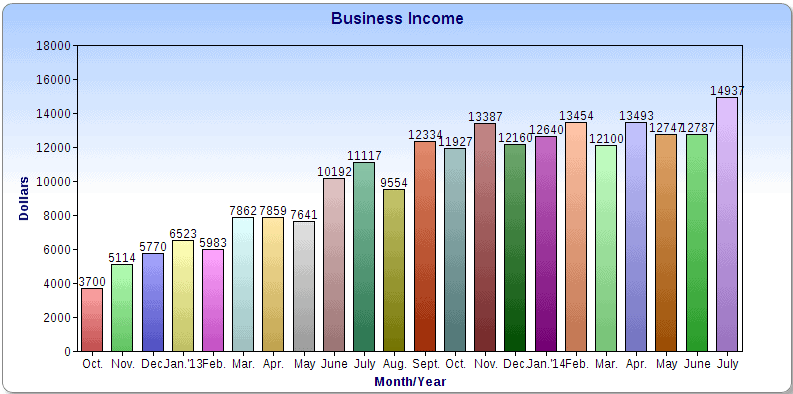 Business Income Chart