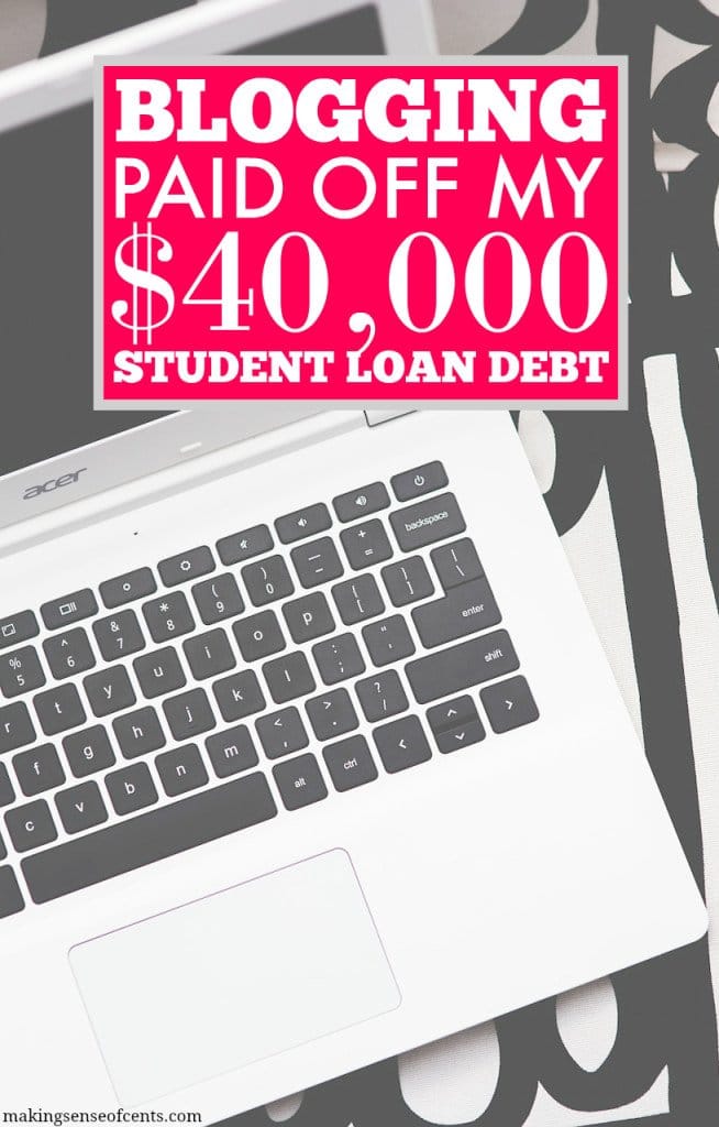 How Blogging Helped With Paying Off Student Loans