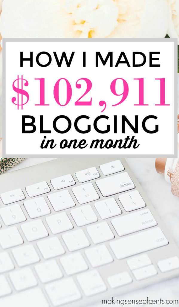 Are you interested in making money blogging? Here's how Michelle made $102,911 in just one month from blogging!