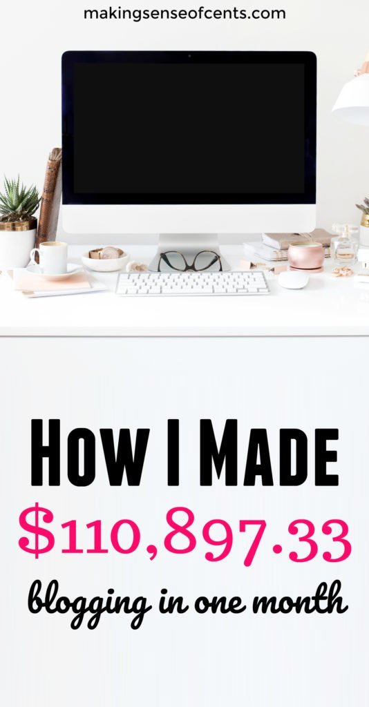 Here's how this blogger earned $110,897.33 blogging in one month, all while working for herself and from the comfort of her home. Plus, she has built a great system that allows her to work less than 10 hours per week!