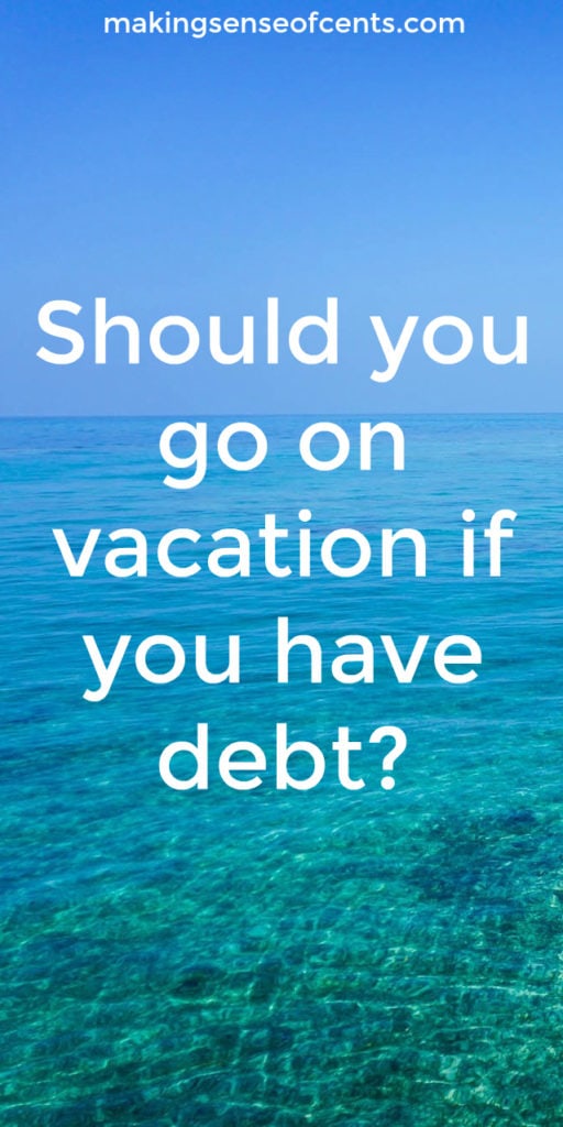 Managing your money and paying off debt can feel like a never ending process. And, if you have a long term debt repayment plan, you may find yourself wondering if you can realistically take a vacation without feeling guilty and/or potentially wrecking your financial progress.