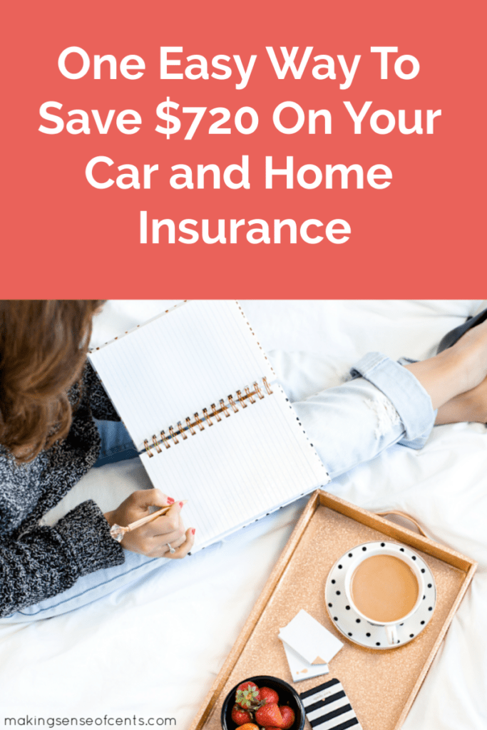 One Easy Way To Save $720 On Your Car and Home Insurance #insurance #moneysavingtips