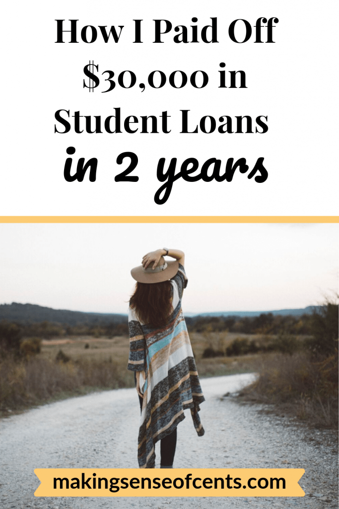 How I Paid Off $30,000 of Student Loans in 2 Years by Paying the Minimum Balance #studentloans #manageyourmoney #studentloandebt