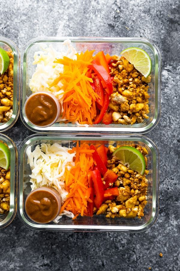 vegan meal prep bowls